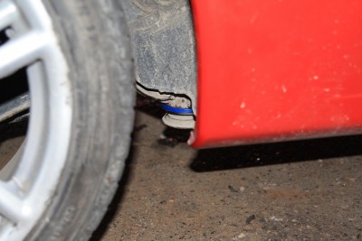 wozek juz przykrecony na aucie